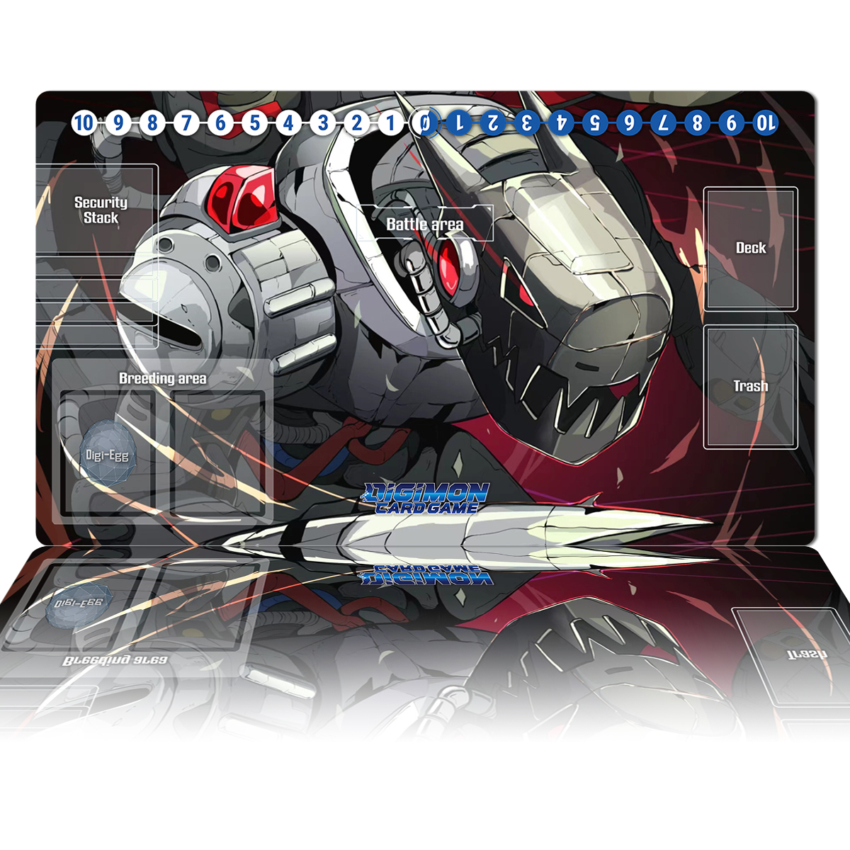 Board Game Zone - Digimon Playmat Machinedramon Mat TCG CCG
