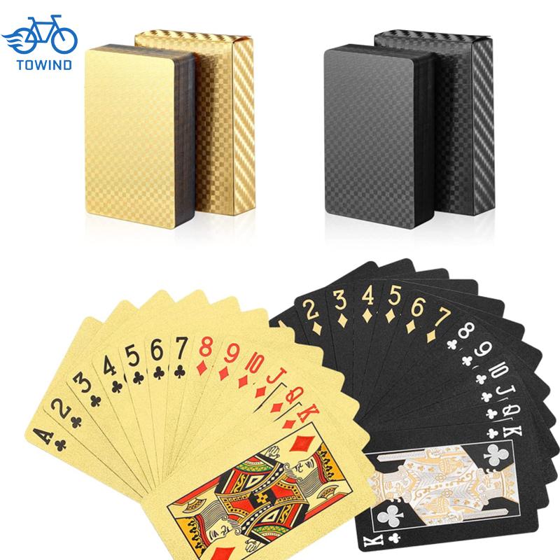 Board Game Yearbook - New 24K Gold Playing Cards Plastic