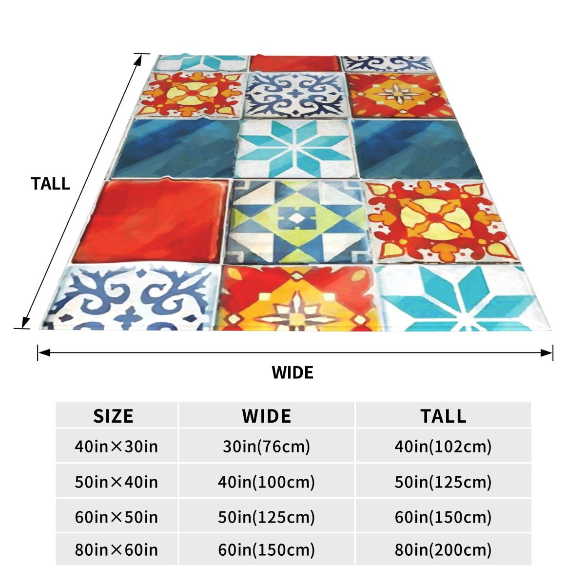 Colorful Azulejos Tiles From A - đánh giá và giá Board Game Quilt