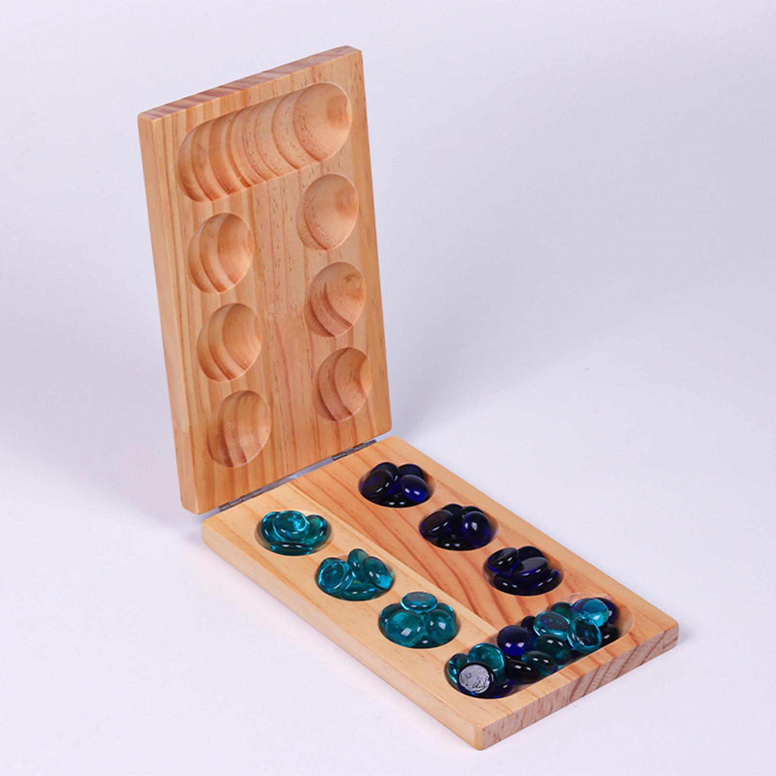 Wooden Foldable Mancala Board  - đánh giá và giá Board Game Template