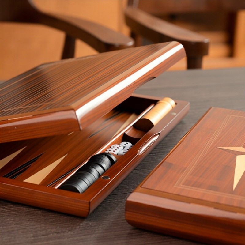 Solid Wood Backgammon 11-19 In - đánh giá và giá Board Game Yearbook