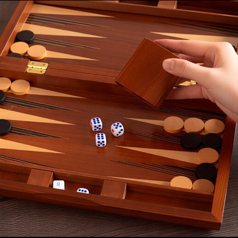 Solid Wood Backgammon 11-19 In - đánh giá và giá Board Game Yearbook