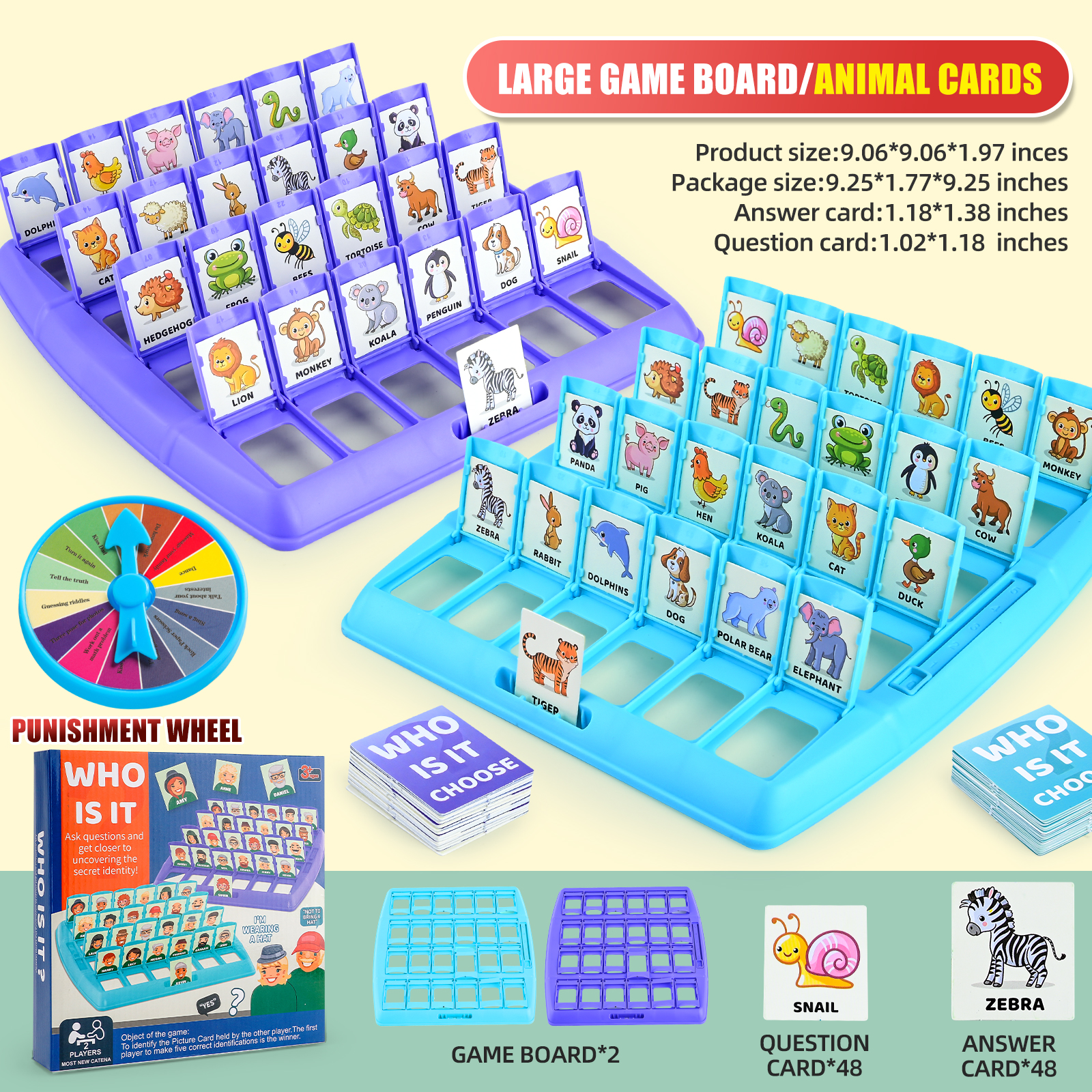 Guess Who I Am, Children'S Puz - đánh giá và giá Board Game With Chips