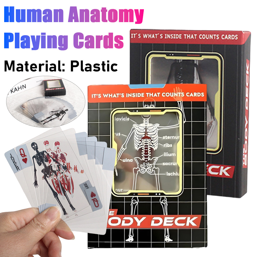 1-3PCS Human Anatomy Poker Car - đánh giá và giá Board Game With Chips