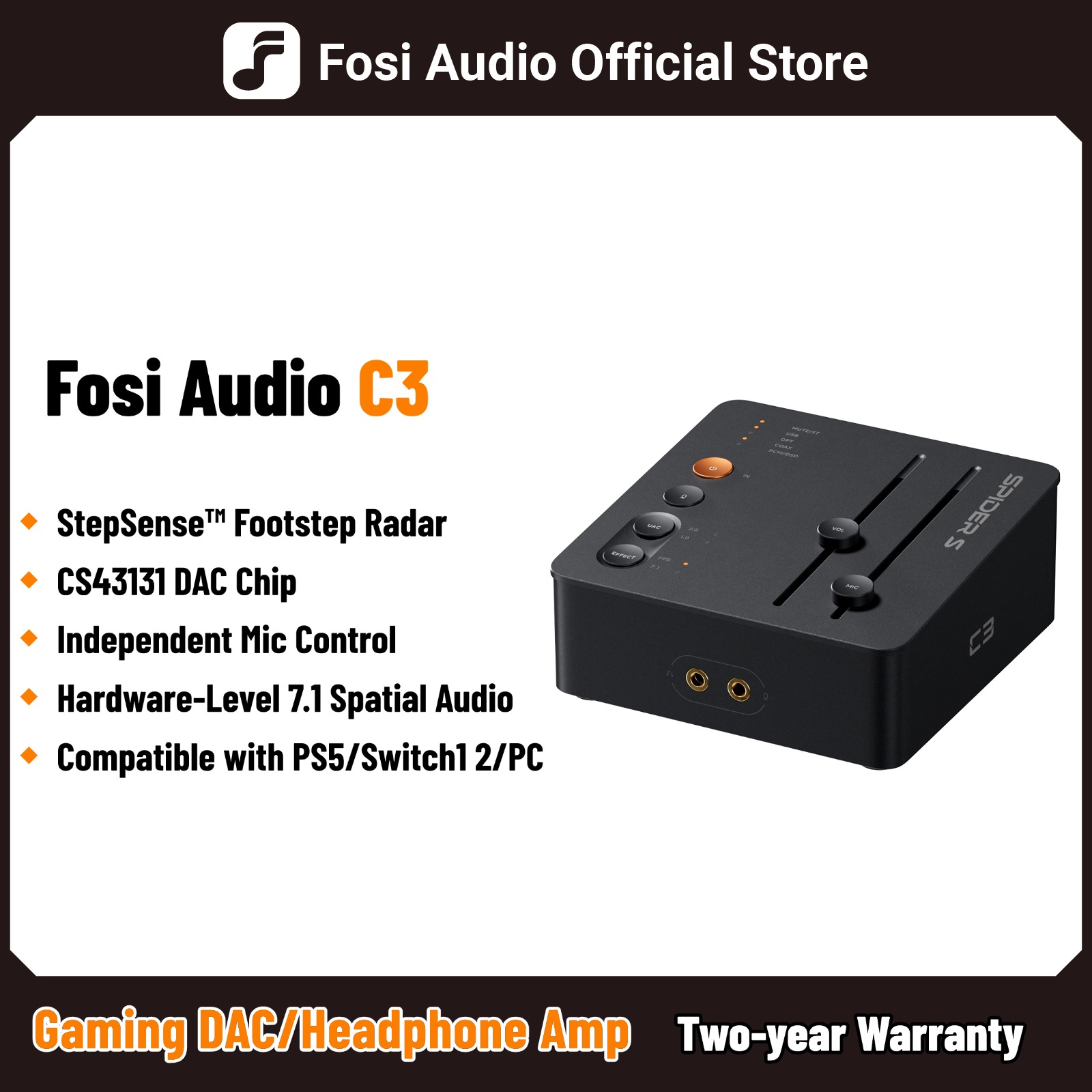 Fosi Audio C3 Gaming DAC Headp - đánh giá và giá Board Game With Chips