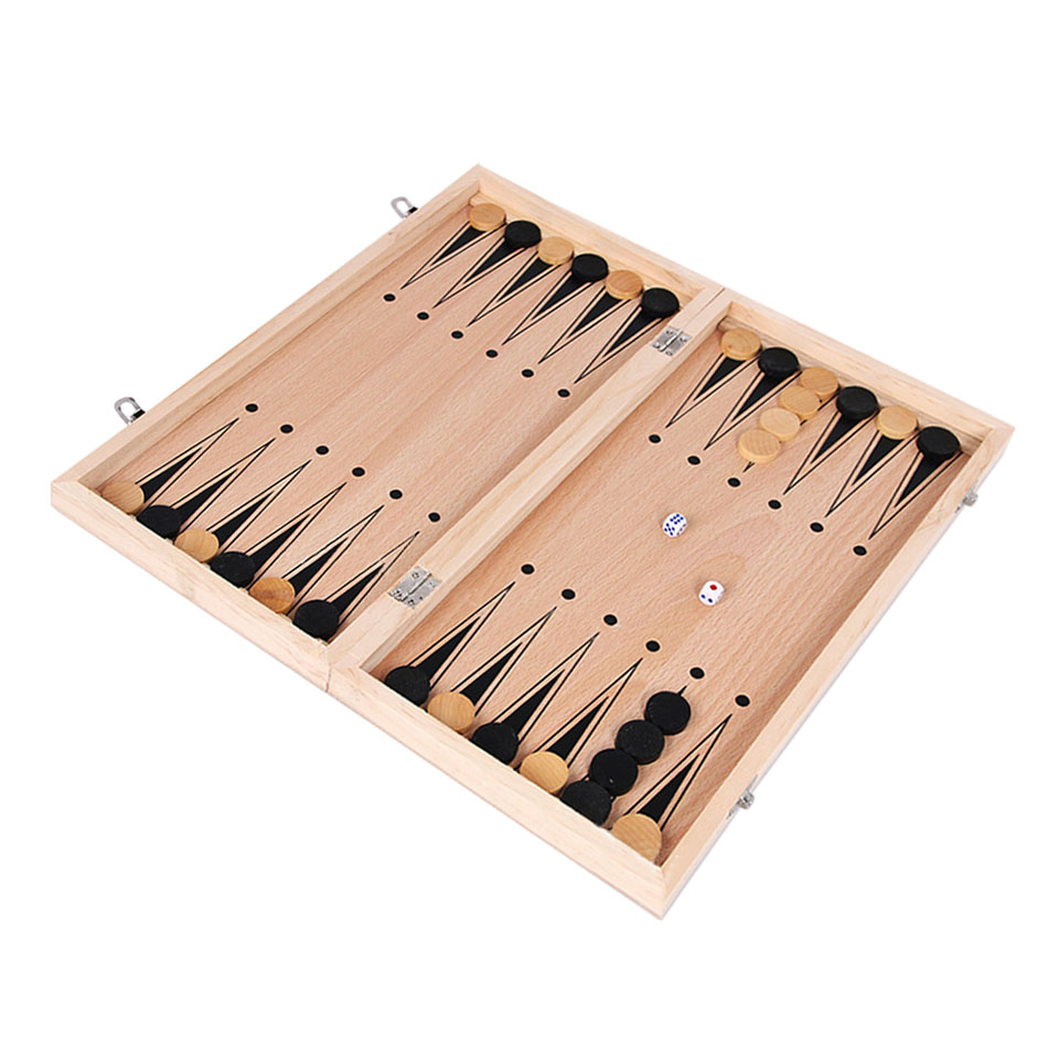 3 in 1 Wooden Chess Backgammon - đánh giá và giá Board Game Yearbook