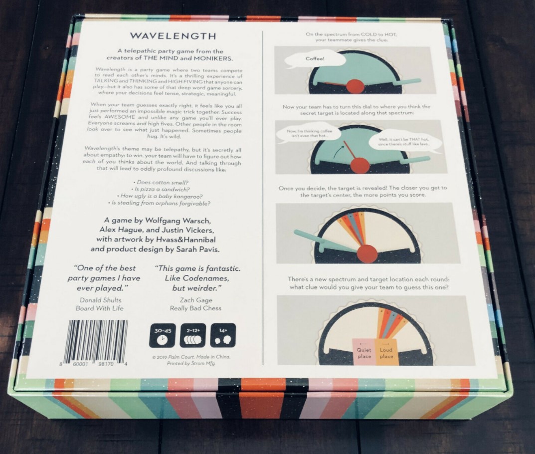 Wavelength Telepathic Party Ca - đánh giá và giá Board Game Harmonies