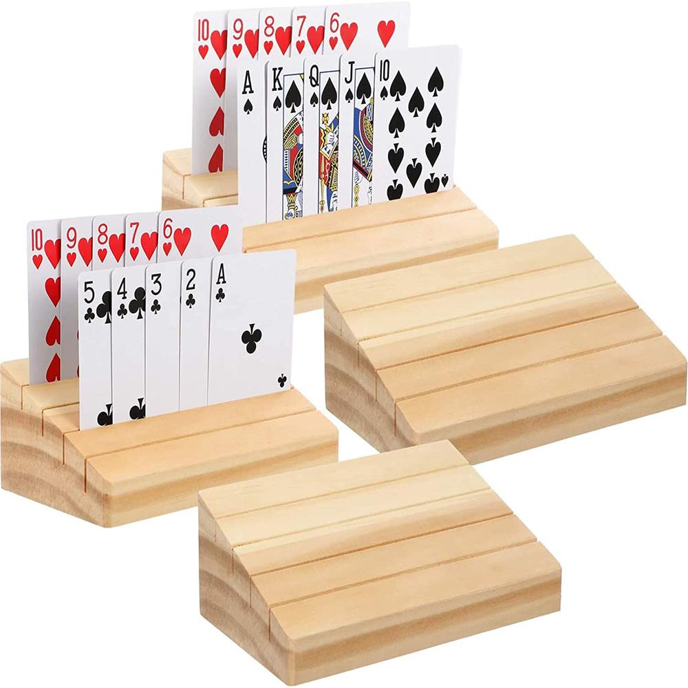 Hands-Free Wooden Playing Card - đánh giá và giá Board Game Yearbook